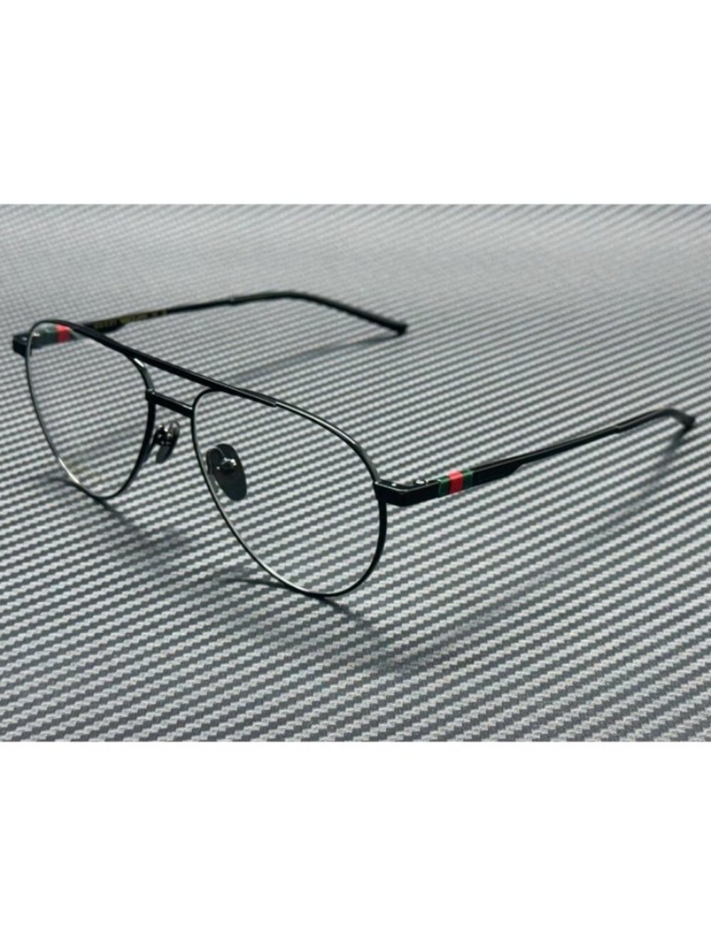 New Gucci Men Black Eyeglasses 56-15-145